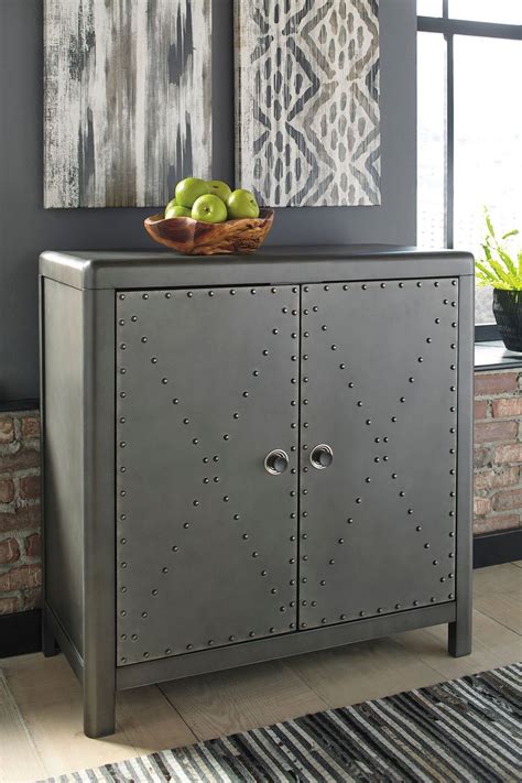 steel accent cabinet|decorative metal accents for furniture.